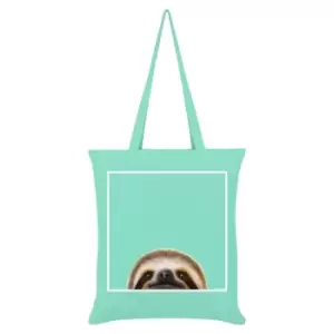Inquisitive Creatures Sloth Tote Bag (One Size) (Mint)