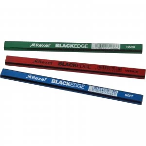 Blackedge Assorted Carpenters Pencils Pack of 12