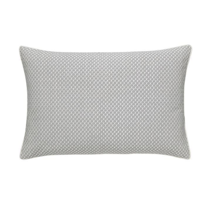 Bedeck of Belfast Silver Cotton Sateen Fine Linens 'Tahra' Cushion - Cushion