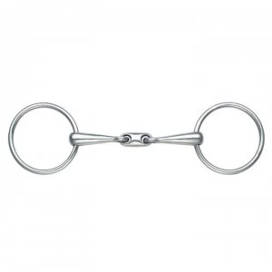 Shires French Link Training Bit - Silver