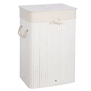 Premier Housewares Kankyo Laundry Hamper Bamboo - White