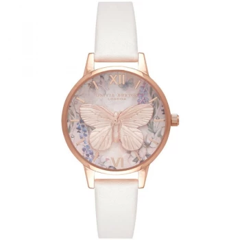 Glasshouse Butterfly Vegan Blush & Rose Gold Watch