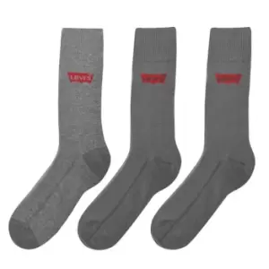 Levis 3 Pack Crew Socks - Grey
