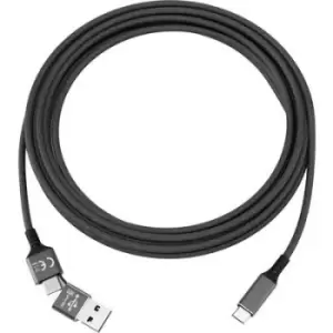 Smrter USB cable USB 2.0 USB-C plug, USB-C plug 1m SMRTER_SPEEDY_C_BK