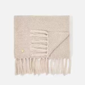 Katie Loxton Womens Chunky Knitted Scarf - Light Taupe