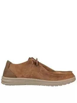 Skechers Air-cooled Goga Mat Arch Streetwear Casual Shoe, Brown, Size 7, Men