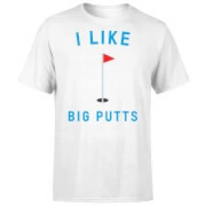 I Like Big Putts T-Shirt - White - 5XL