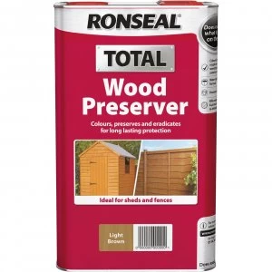 Ronseal Total Wood Preserver Dark Brown 5l