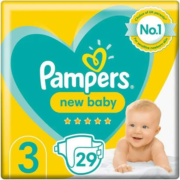 Pampers New Baby Size 3 29 Nappies