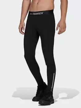 adidas Agravic Trail Running Tights, Black, Size 34, Women