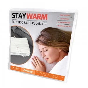 STAYWARM Luxury Electric Blanket / Underblanket with Fast Warm Up - KING BED SIZE