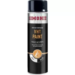 Vht Flameproof Black Spray Paint 500ml - Simoniz