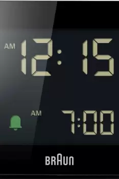 Braun Clocks Black Digital Alarm Clock BC09B