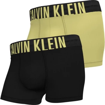 Calvin Klein 2 Pack Intense Power Boxers - Blk/Pop Yellow