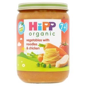 hiPP Organic Veg With Noodles and Chicken 190g