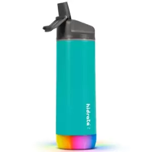 HidrateSpark STEEL - Insulated Stainless Steel Bluetooth Smart Water Bottle with Straw 500 ml & Free Hydration Tracker App - Sea Glass