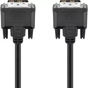 Goobay Single Link DVI-D Full HD Cable - 2m - Nickel Plated - Black