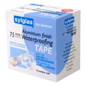 Sylglas Aluminium Tape Silver 75mm 4m