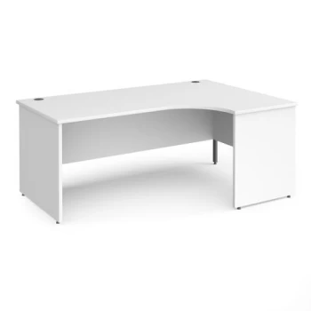 Office Desk Right Hand Corner Desk 1800mm White Top With Graphite Frame 800mm Depth Contract 25