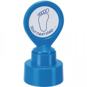 Colop Motivational Stamp YOUR NEXT Step Pre-Inked Blue 148675