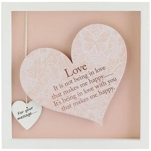 Said with Sentiment Square Heart Frames Love