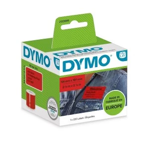 Dymo LabelWriter Shipping labels 54mmx101mm Red Pack of 220 2133399