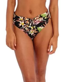 Freya Savanna Sunset High Waist Bikini Brief - Black, Size L, Women
