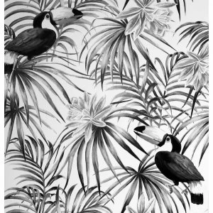Arthouse Toucan Mono Wallpaper