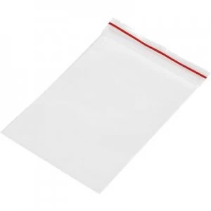 Grip seal bag wo write on panel W x H 50 mm x 75mm Transparent Polyethylen