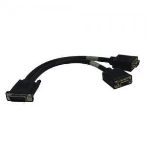 Tripp Lite DMS 59 to Dual VGA Splitter Y Cable M to 2xF ft