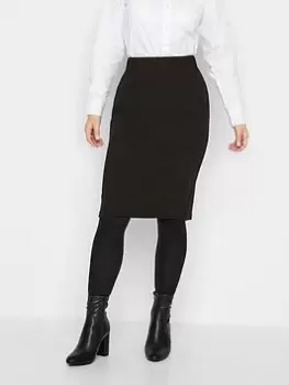 PixieGirl Petite Midi Pencil Skirt, Black, Size 12, Women