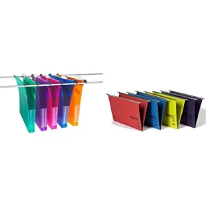 Rexel Multifile Extra Foolscap Suspension File 30mm, Assorted Colours, Pack: 5