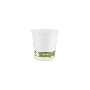 Planet 4oz Single Wall Plastic-Free Hot Cup Pack of 50 PFHCSW04