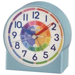 Seiko Childrens Time Teaching Alarm Clock - Blue