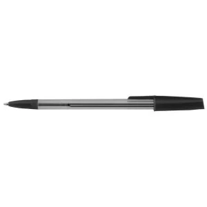 White Box Ballpoint Pen Medium Black - Pack of 50 Pens