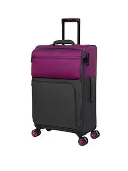 It Luggage Duo-Tone Medium Fuschia/Magnet 8 Wheel Suitcase