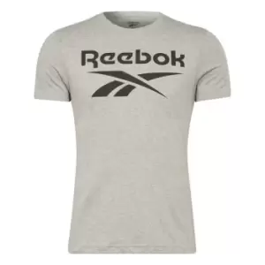 Reebok Big Logo T Shirt Mens - Grey