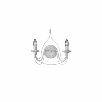 Corte 2 Light Indoor Candle Wall Light Antique White, E14