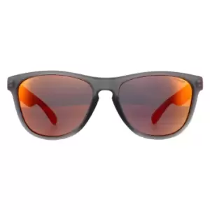Rectangle Grey Red Red Mirror Polarized Sunglasses