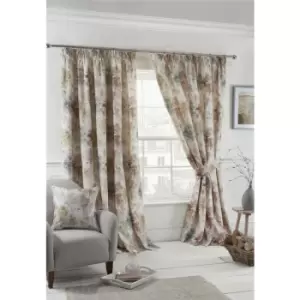 Woodland Blush - Pencil Pleat Curtains - 66x54"/168x137cm
