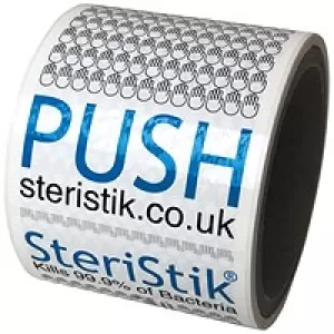 Deflecto SteriStik Door Push 480mm x 120mm Pack of 10 STP-120