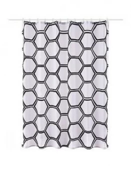 Aqualona Honeycomb Shower Curtain