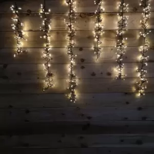 Decoris - 480 Warm White LED Outdoor Fairy Lights Tree Cascade Snowing Christmas Decoration