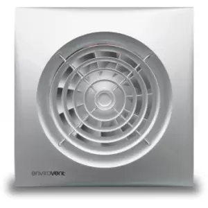 Envirovent Silent 100mm with Adjustable Timer in Silver