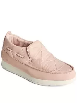 SPERRY Moc-sider Nylon Quilted Chukka, Blush, Size 6, Women