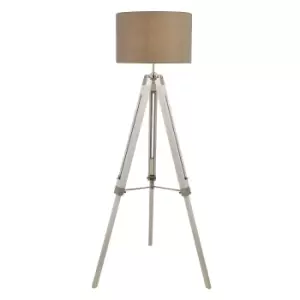 144cm Wooden Tripod Floor Lamp