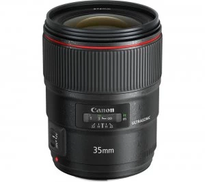 Canon EF 35mm F/1.4L II USM Standard Prime Lens, Blue
