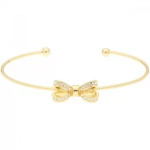 Ted Baker Ladies Gold Plated Olexii Mini Opulent Pave Bow Bangle