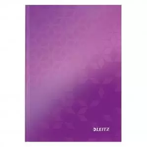 Leitz WOW Notebook A5 ruled with hardcover 80 sheets. Purple - Outer