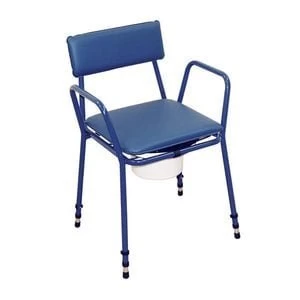Aidapt Essex Height Adjustable Commode Chair in Blue